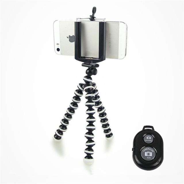 Гъвкав статив/трипод с държач за телефон,бонус блутуут дистанционно.