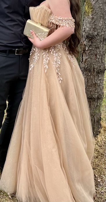 Бална рокля + подарък чанта и токчета