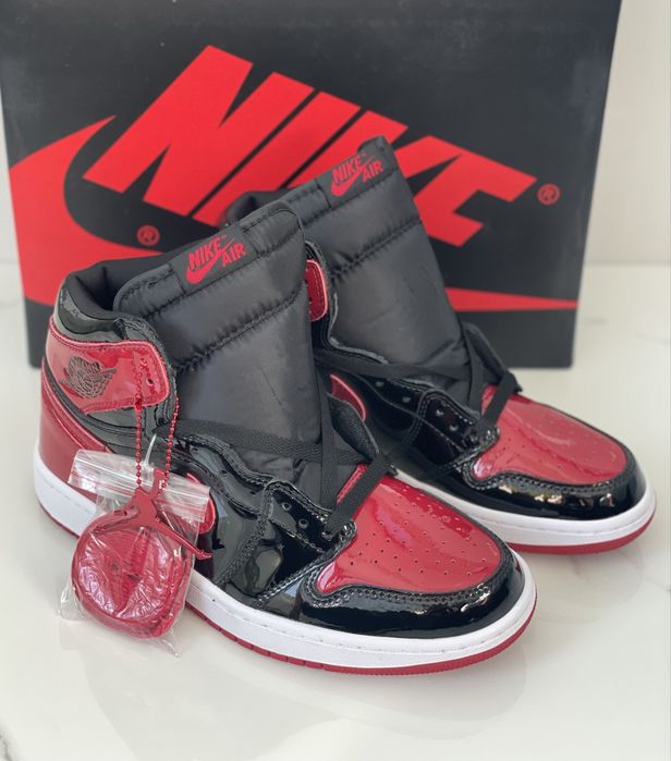 Air Jordan 1 Retro High Patent Bred Full Box Verificare Colet Marimi 35,5-45