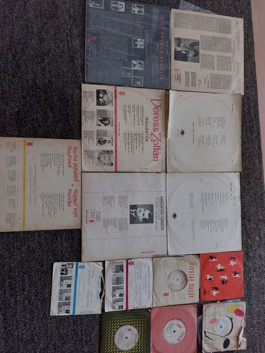 Discuri vinil diferite dimensiuni muzica în limba maghiara