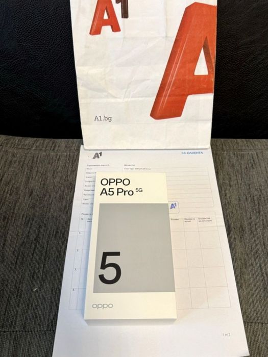 ЗАПЕЧАТАН 256GB Oppo A5 Pro 5G A1 Гаранция 2027г. Green | Зелен