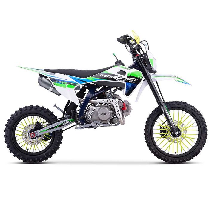 Motocicleta cross 125cc Mini Rocket DT 17/14" 4T benzina albastru