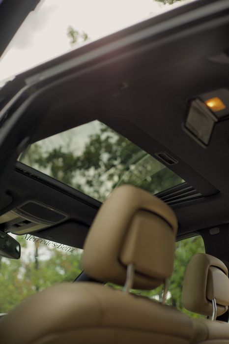 Plafon negru cu trapa Mercedes S W221 LONG ornament stalp perdeluta