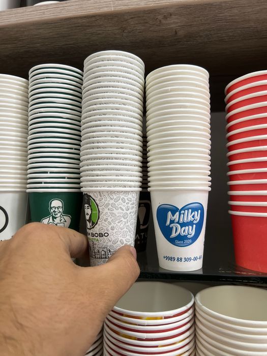 Одноразовая стакан+посуды