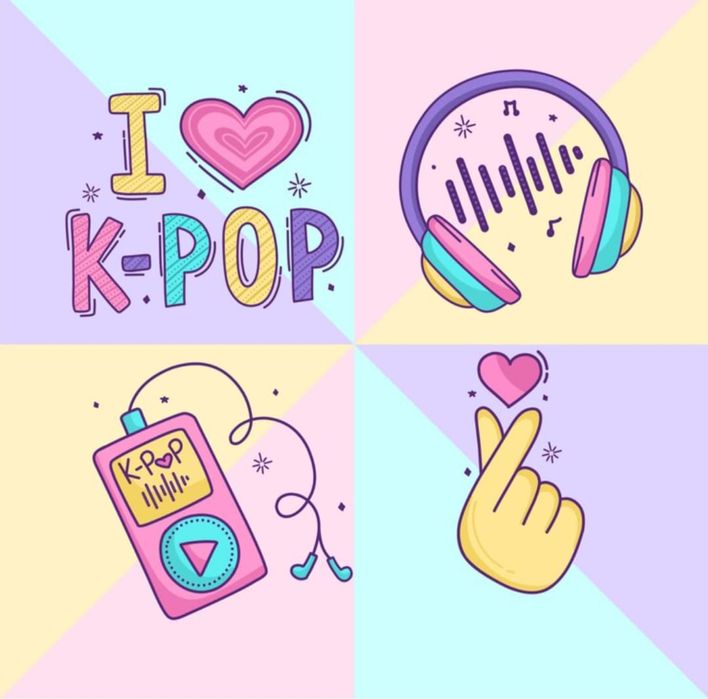 k-pop постер и карточки
