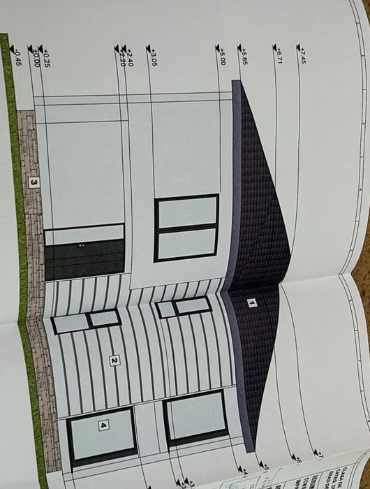 Teren 1000mp /500mp CC  proiect casa Autorizatie valabila Pitesti 3 Km Bradu