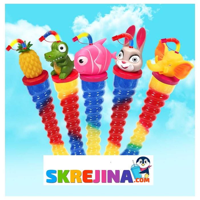 НОВО! Атрактивни пластмасови чаши за скрежина ЖИВОТНИ 350 мл