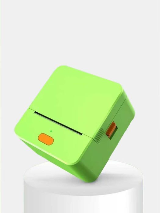 Портативный термопринтер для этикеток, чека и маркировки,50мм,USB+Blue