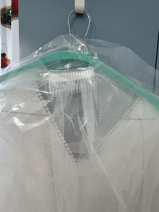 Rochie de mireasa, sandale si voal
