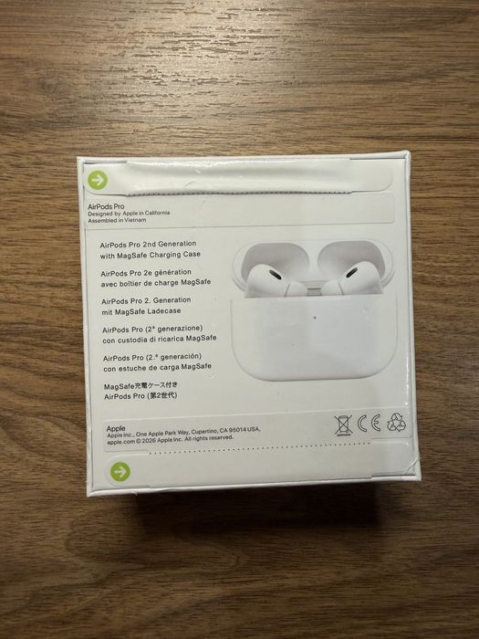AirPods Pro 2 новые, оригинал Apple + адаптер 20W