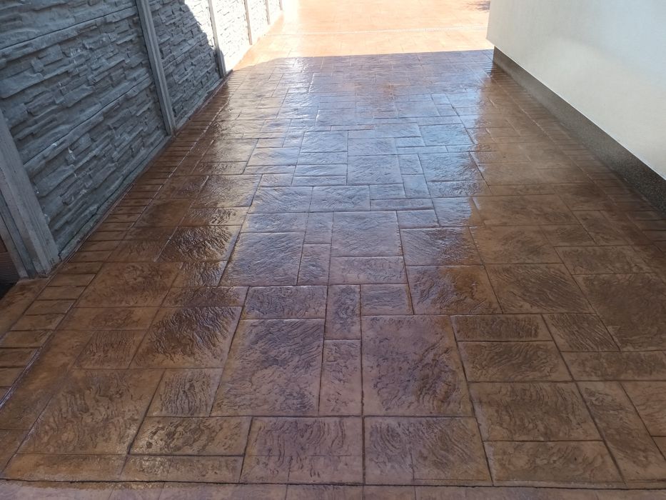 Beton amprentat dezactivat