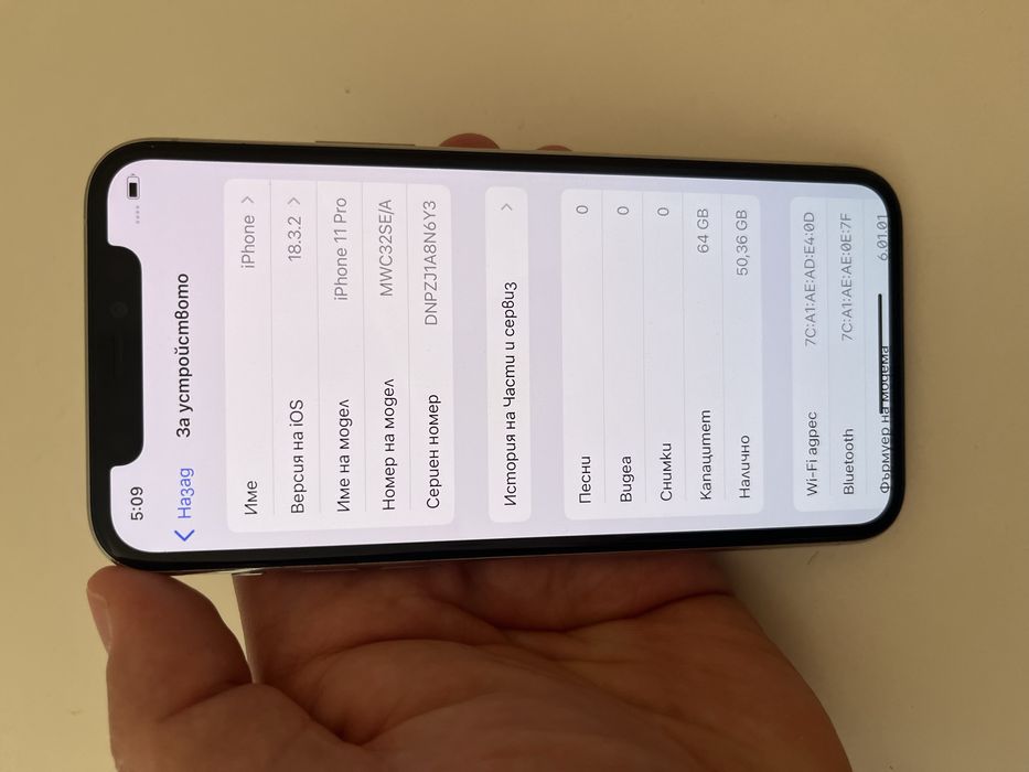 Iphone 11pro 64GB 100% bat