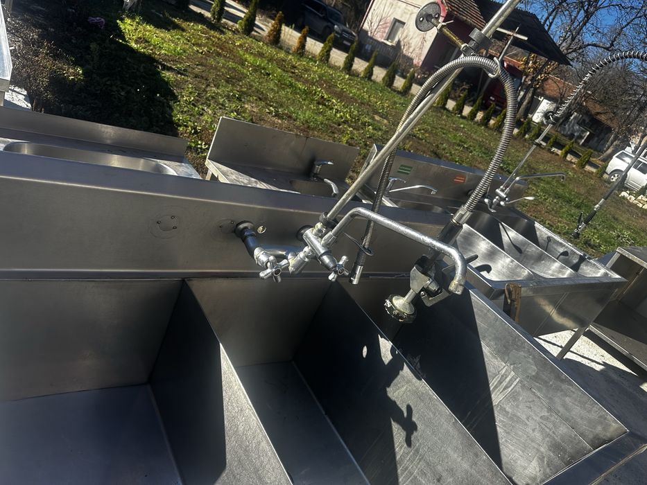 Професионални мивки алпака с две или 3 корита