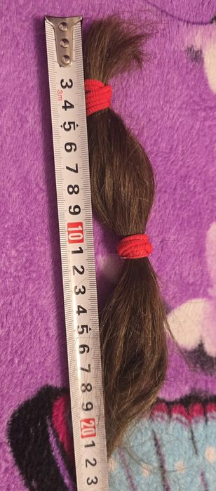 Păr natural virgin 100% nevopsit / netratat - 21 cm