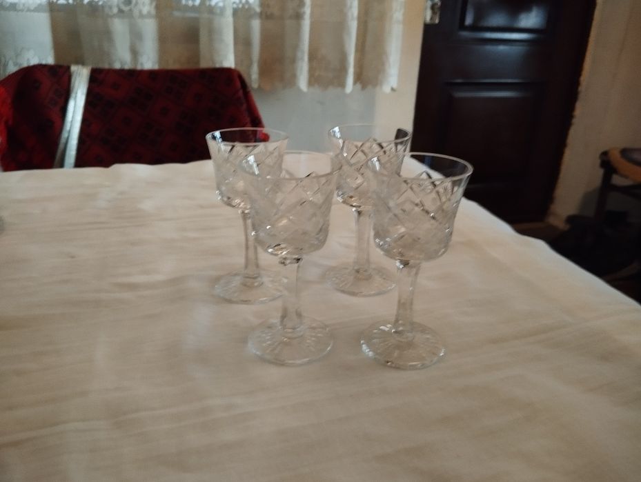 Хрусталь СССР, фужеры, вазочки, рюмки