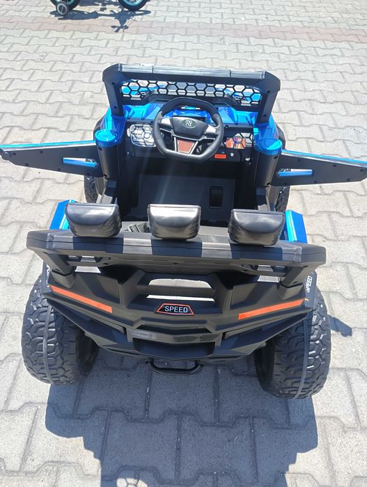 F1 Двуместен акумулаторен джип DUST син