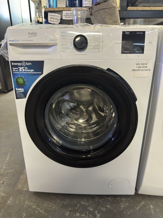 Mașină de spălat rufe 10kg Beko BM3WFU31041X, factura si garantie 12 luni