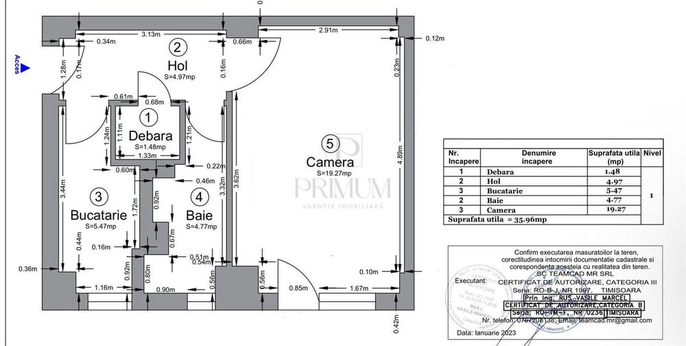 Soarelui - 1 Camera - Decomandat - Renovat - Lft - Etaj 1 - Spatios