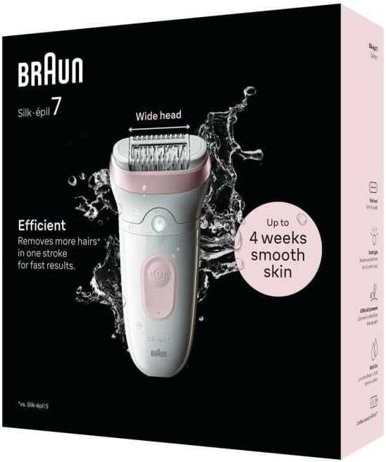 Епилатор Braun Silk-épil 7 7-000 (SE7-000) 2 степени, бял