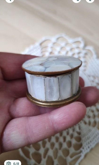 cutie sidef delicată, handmade