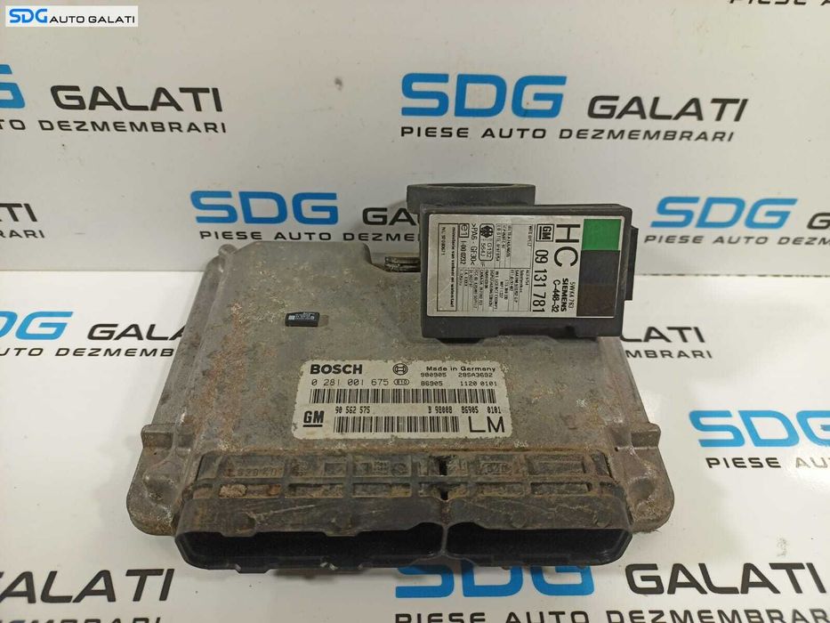 Kit Pornire Complet ECU Calculator Motor Cititor Imobilizator Chei Cheie Opel Astra G 2.0 DTI 1998 - 2007 Cod 90562575 0281001675 09131781 521500 ][L2010]