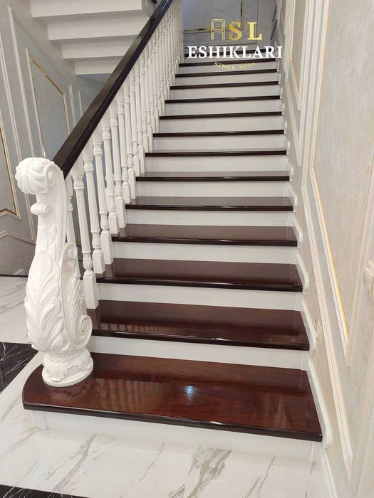 Деревянные лестницы Мдф шпон от компании acbrent Зина