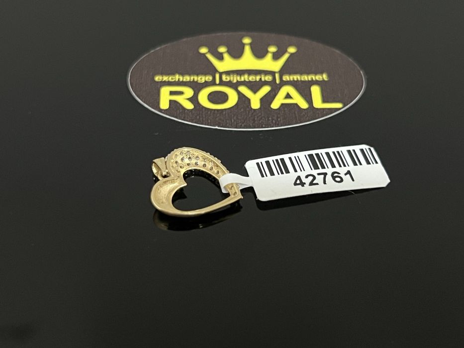Bijuteria Royal CB : Pandantiv inima aur 14K 0,99 grame