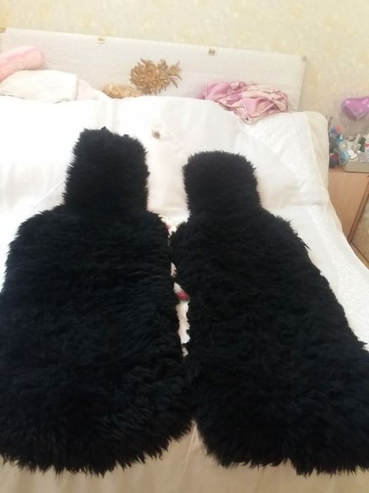 Натуральные накидки черные две