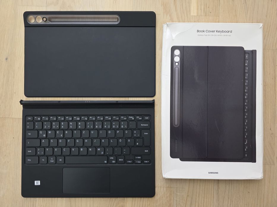 Husă Samsung Book Keyboard (EF-DX815) pentru Galaxy Tab S9+ / S9 FE+ , layout german (QWERTZ)