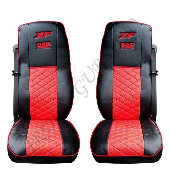 Висококачествени кожени тапицерии за DAF XF 106 с бродирано лого