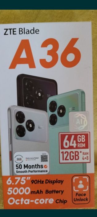 Смартфон,ZTE Blade A36.