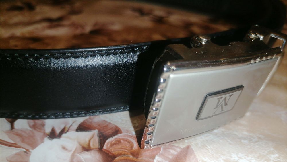 MONIKA VALENTINO Оригинал Дамски Автоматичен Колан Естествена Кожа 120