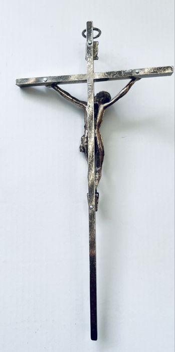 Метален кръст Разпятие Христово Италия