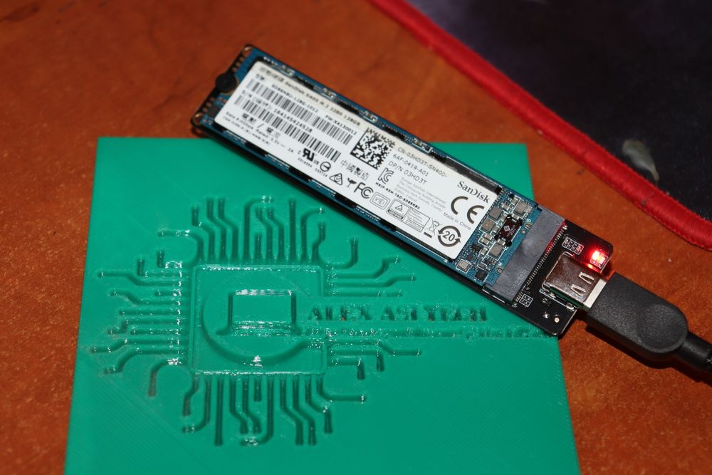 Carcasa Rack Extern NVME + m.2 SATA USB-C 3.1 Nou