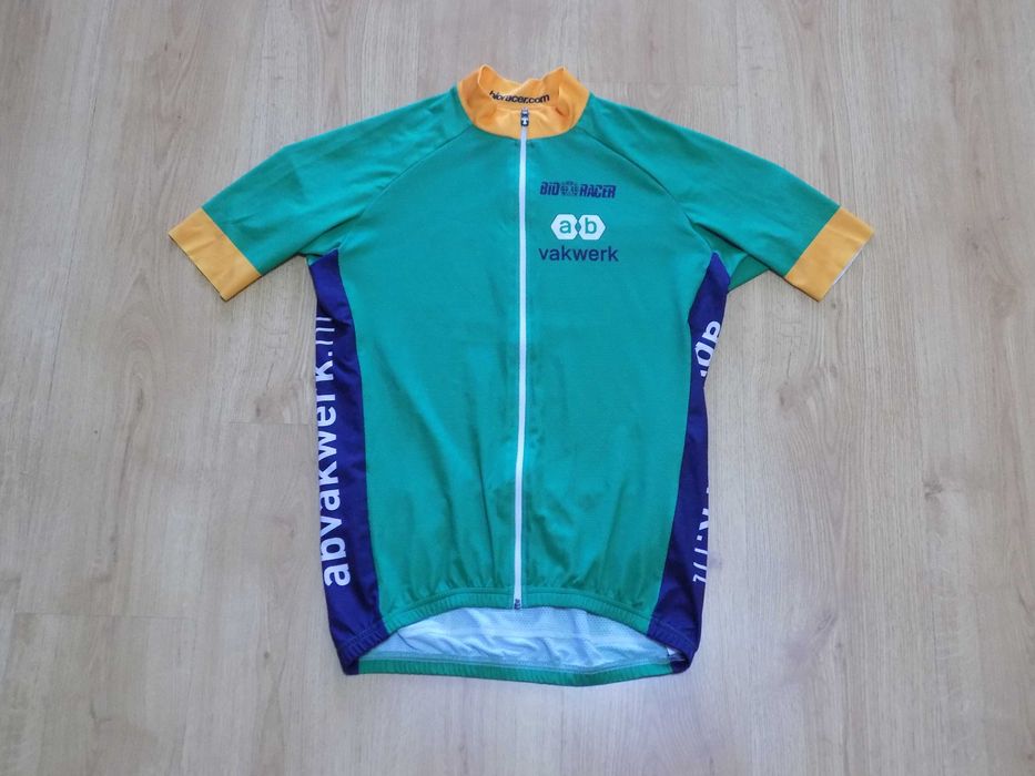 вело джърси bio racer тениска шосейно колоездене мъжко оригинално M/XL