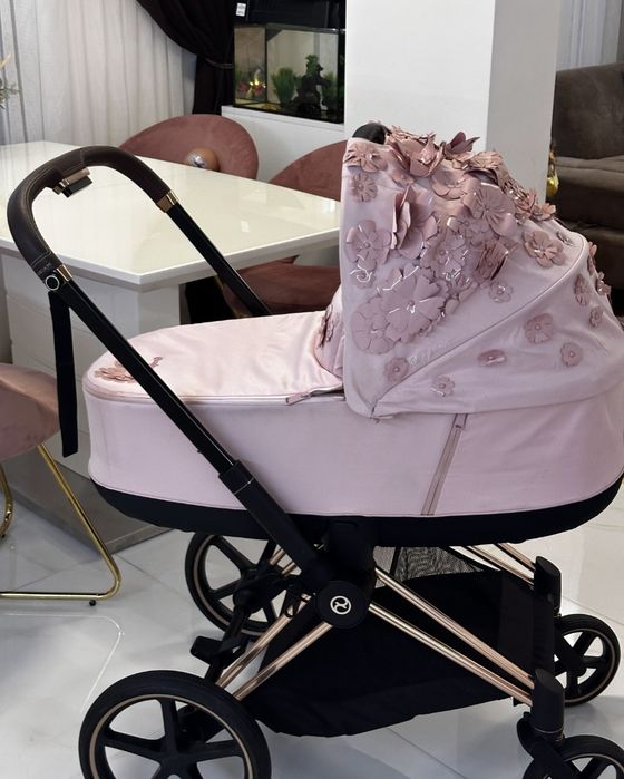 Кош за новородено Cybex Priam 4 /e-PRIAM Simply flower pink