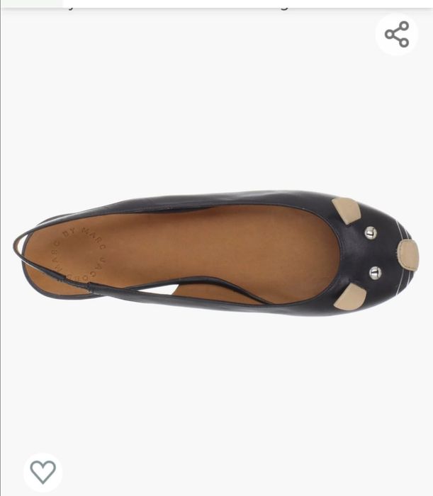 Balerini/sandale piele naturală Marc Jacobs
