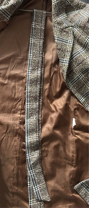 Женское клетчатое пальто