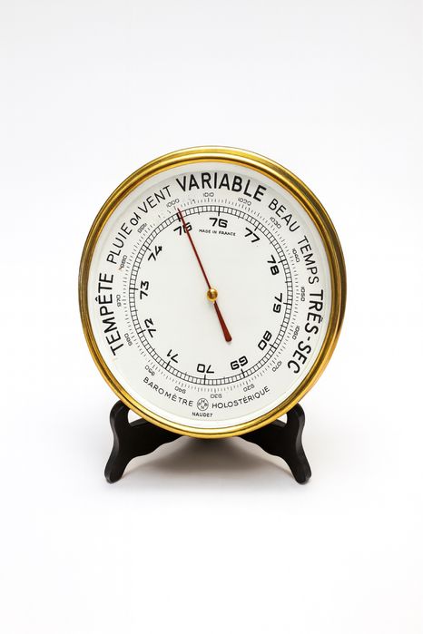 Френски барометър Naudet 1955 1965 месинг холостеричен модел