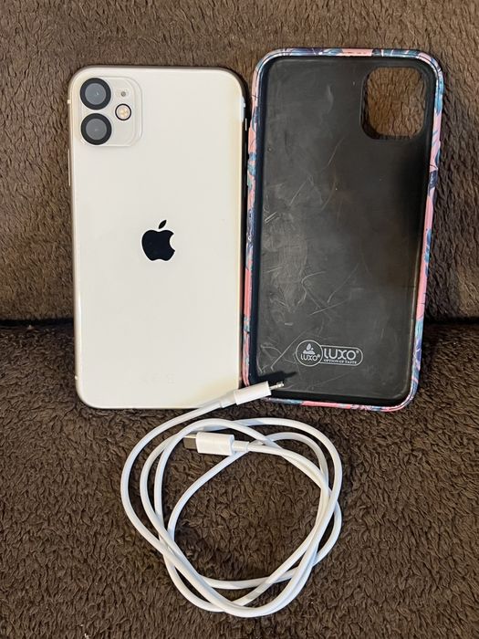 Iphone 11 128 gb бял white 100% батерия