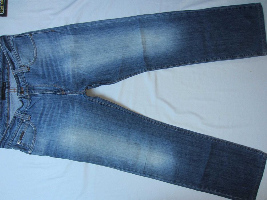 Blugi Calvin Klein, W34 L34,Talie=90cm,Lung=108cm,drepti, stare f.buna