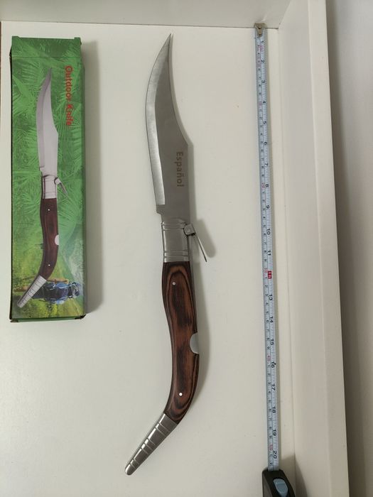 Crichet Vânătoare 50cm Cutit Spaniol mâner lemn