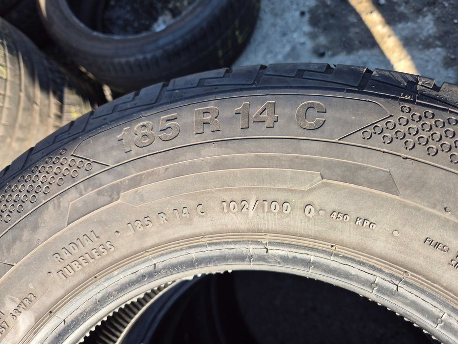 2 Anvelope de VARA - 185R14C - Continental - CA UNELE NOI - DOT 2022 !