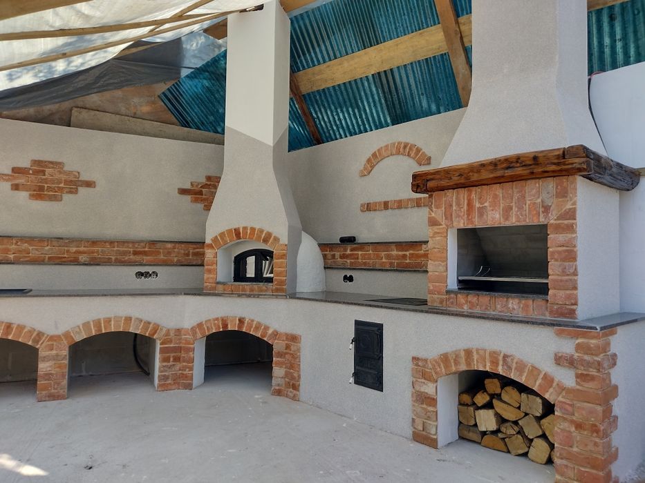 Execut grătare  gradina și sobe de teracotă/cărămidă