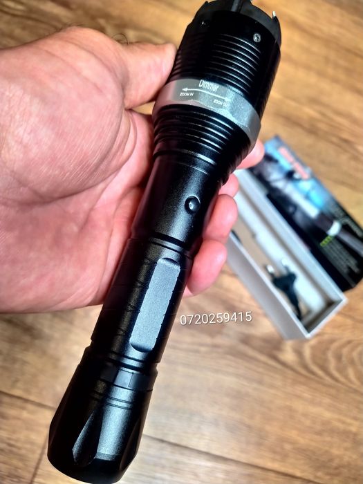 Lanterna LED HY-8810 Police cu electrosoc pentru autoaparare, 10.000 Kv