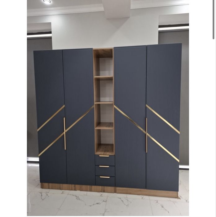 Шкаф 210х215х50 синий