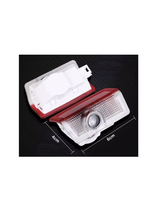 Set 2 Holograme led cu logo mercedes benz pentru Portiere