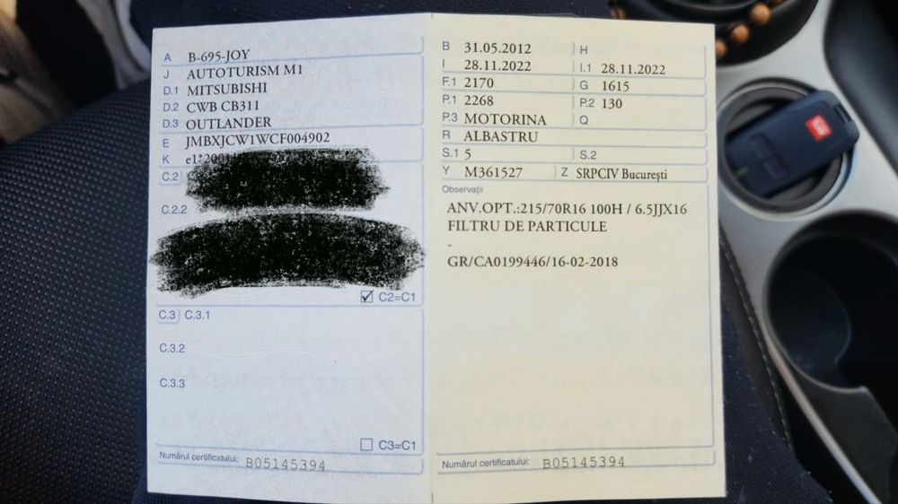 Mitsubishi Outlander propietar 6 ani