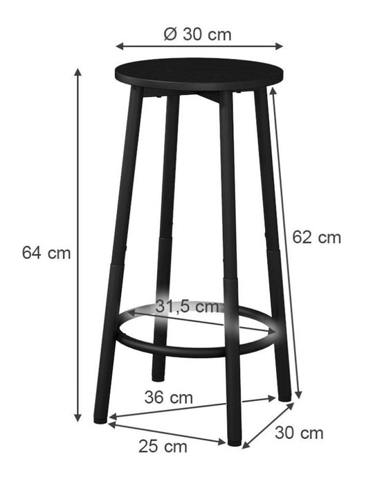 Комплект два бар стола Vicco 6719