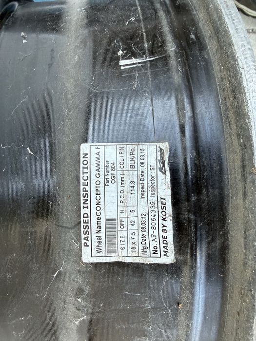 Jante aliaj Kosei 18 inch (Nissan, Renault)